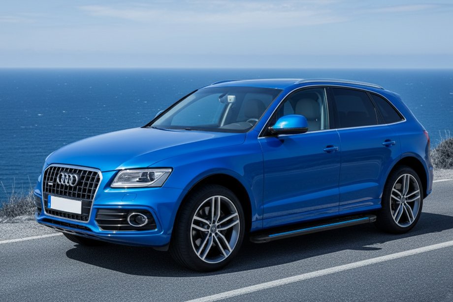 Audi Q5 2008-2017 Pedane Laterali Maya Blue (2 pz, Alluminio) Image