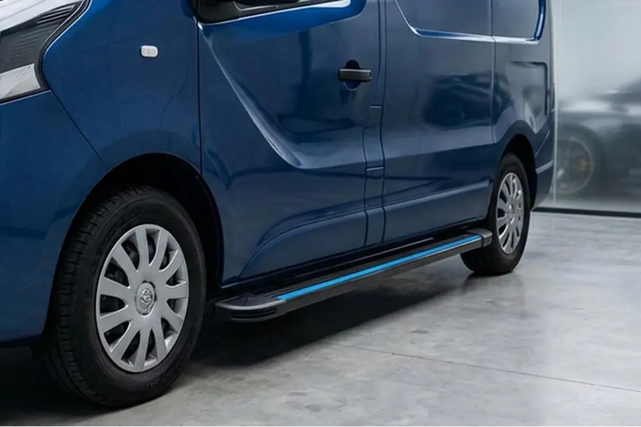 Fiat Talento 2016- Pedane Laterali Maya Blue (2 pz, Alluminio) Passo Lungo Foto 1