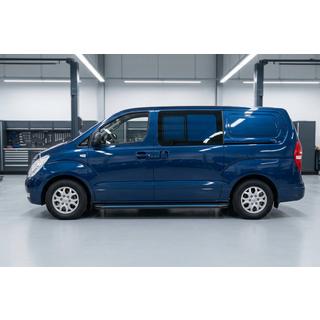 Pedane Laterali Maya Blue (2 pz, Alluminio) Hyundai H300, H1, Starex 2008-2020 foto 1
