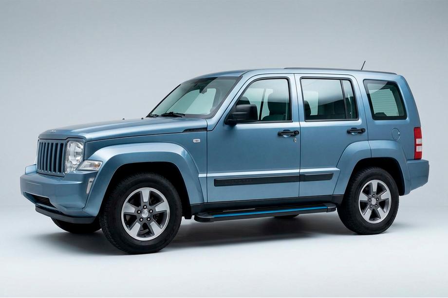 Jeep Cherokee/Liberty 2007-2013 Pedane Laterali Maya Blue (2 pz, Alluminio) Foto 1