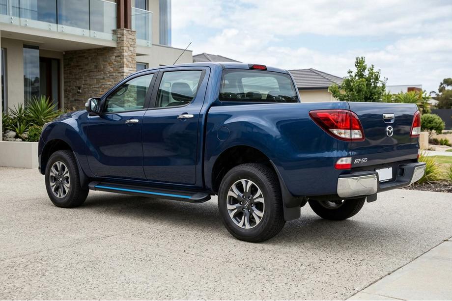 Mazda BT-50 2012- Pedane Laterali Maya Blue (2 pz, Alluminio) Image