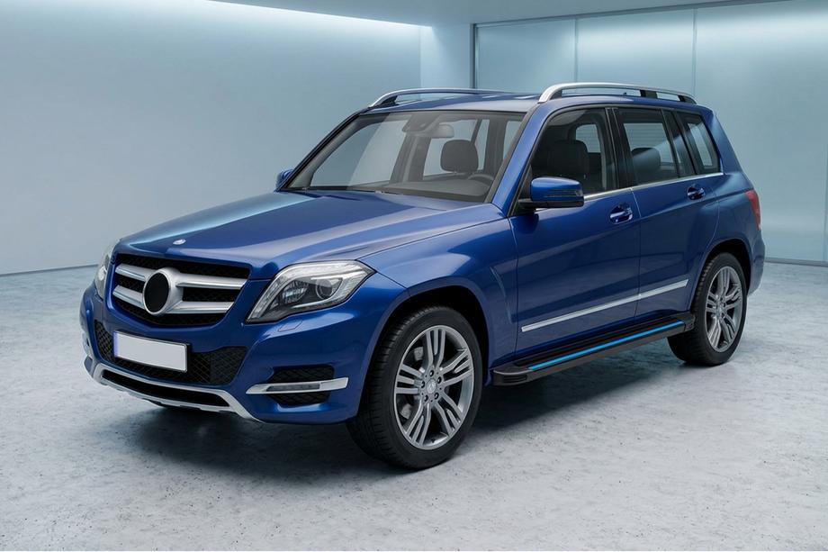 Mercedes GLK class X204 2008-2015 Pedane Laterali Maya Blue (2 pz, Alluminio) Foto 1
