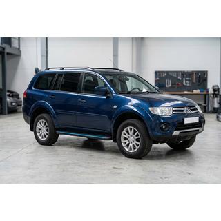 Pedane Laterali Maya Blue (2 pz, Alluminio) Mitsubishi Pajero Sport 2008-2015 foto 1