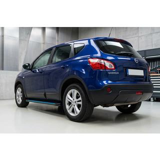 Pedane Laterali Maya Blue-Black (2 pz, Alluminio) Nissan Qashqai 2007-2010 foto 1