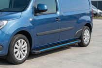 Renault Kangoo 2008–2020 Pedane Laterali Maya Blue (2 pz, Alluminio) Passo Lungo foto 1
