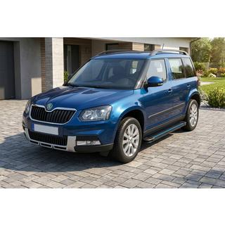 Pedane Laterali Maya Blue (2 pz, Alluminio) Skoda Yeti 2009-2017 foto 1