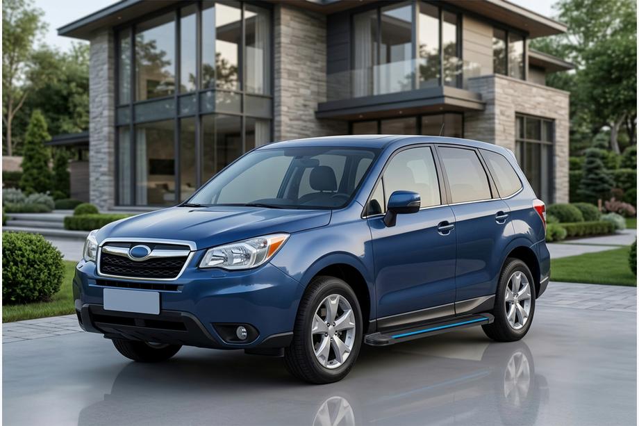 Subaru Forester 2013-2018 Pedane Laterali Maya Blue (2 pz, Alluminio) Image
