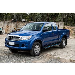 Pedane Laterali Maya Blue (2 pz, Alluminio) Toyota Hilux 2006-2015 foto 1