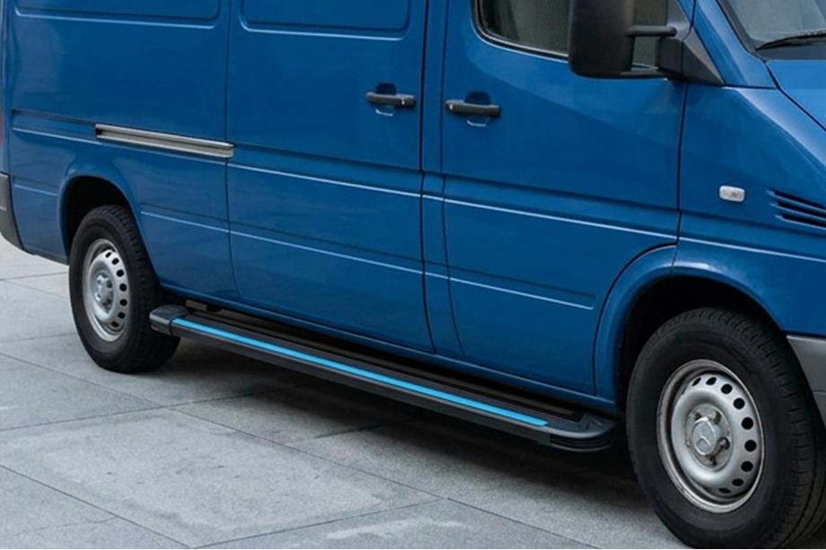 Volkswagen LT 1995-2006 Pedane Laterali Maya Blue (2 pz, Alluminio) Image