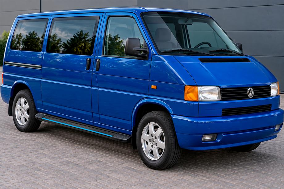 Volkswagen T4 Transporter 1990-2003 Pedane Laterali Maya Blue (2 pz, Alluminio) Foto 1