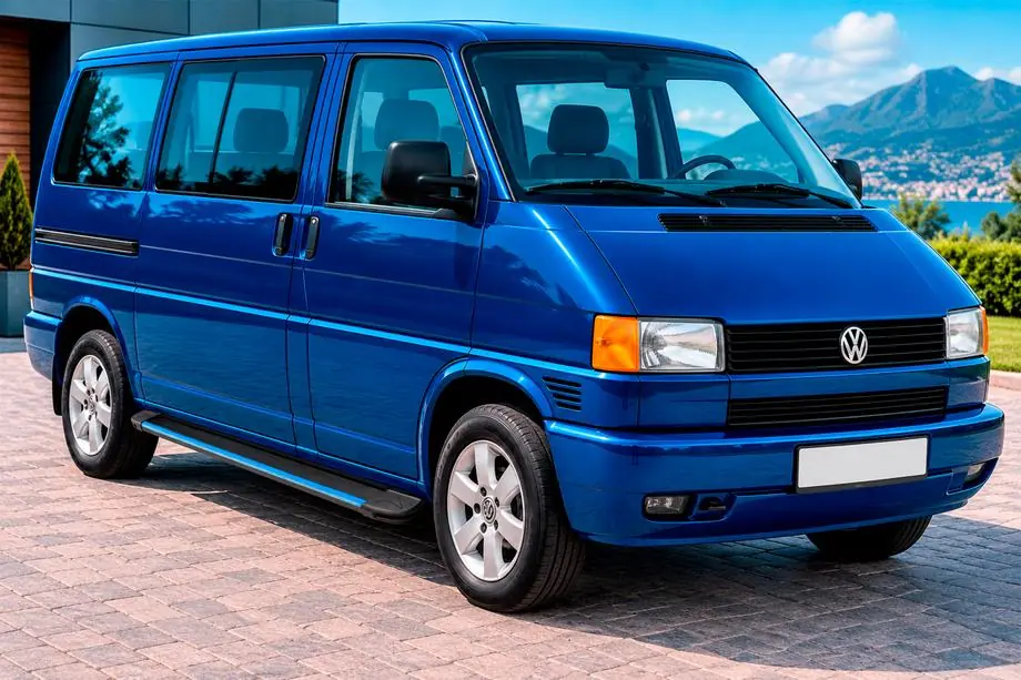 Volkswagen T4 Caravelle/Multivan 1990–2003 Pedane Laterali Maya Blue (2 pz, Alluminio) Foto 1