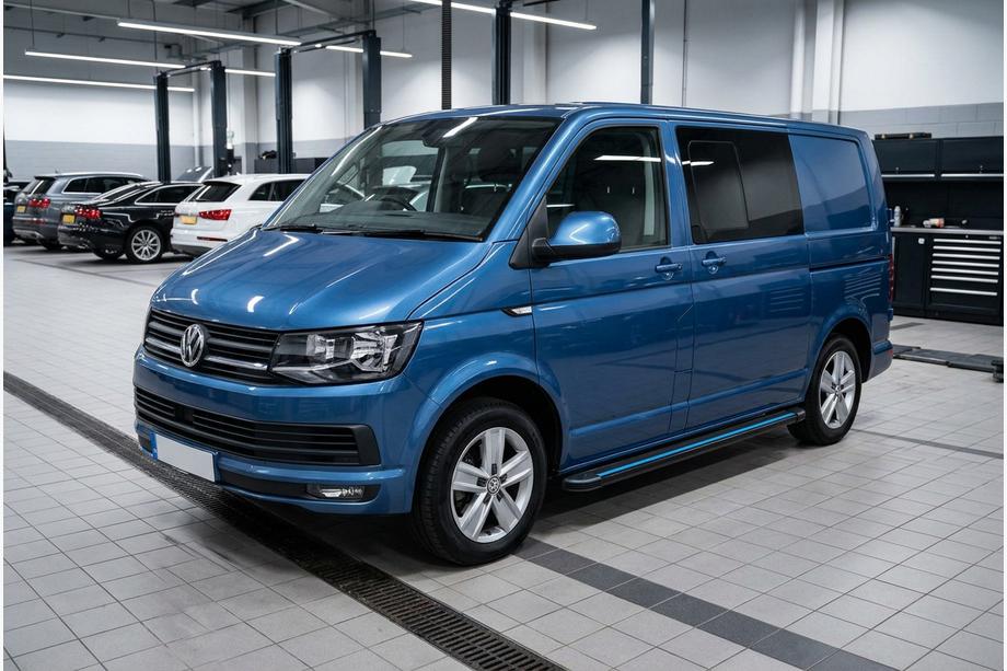 Volkswagen T6 2015-2024 Pedane Laterali Maya Blue (2 pz, Alluminio) Foto 1