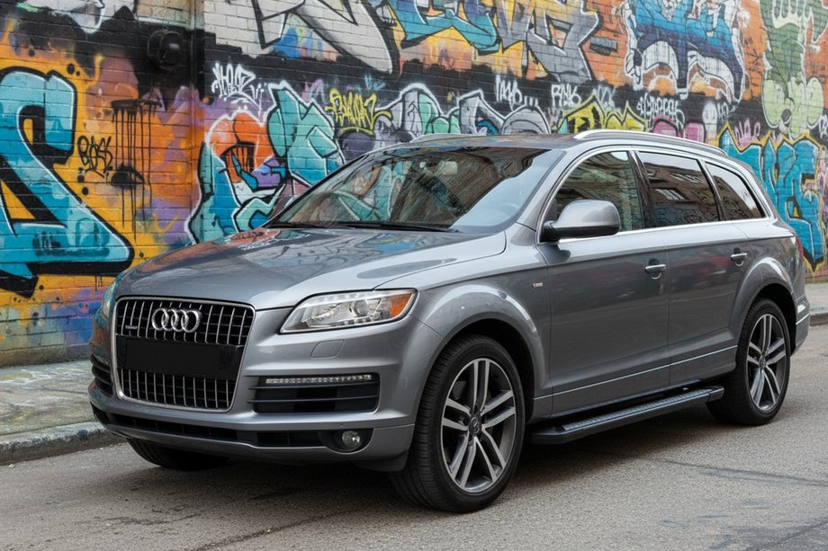 Audi Q7 2005-2015 Pedane Laterali New Vision Black (2 pz, Alluminio) Foto 1