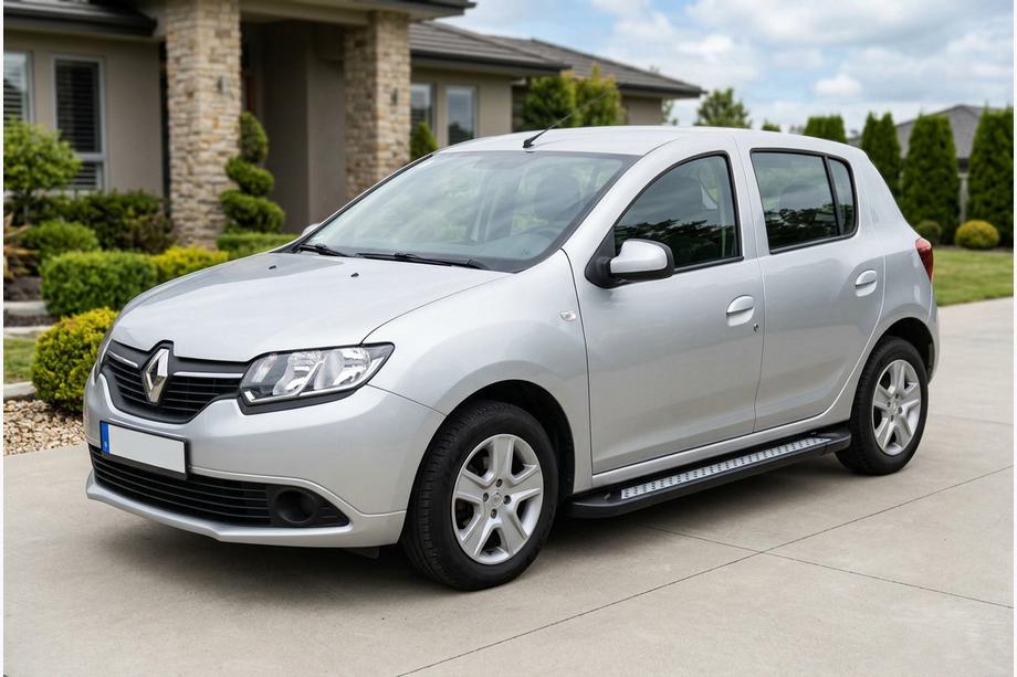 Dacia Sandero 2013-2020 Pedane Laterali New Vision Black (2 pz, Alluminio) Foto 1
