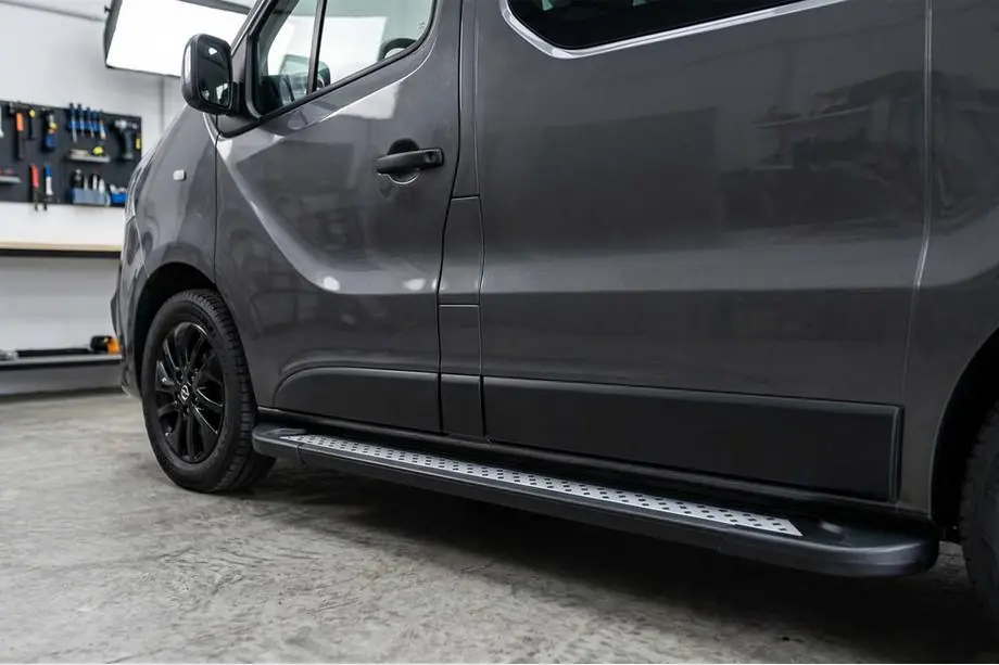 Fiat Talento 2016- Pedane Laterali New Vision Black (2 pz, Alluminio) Image