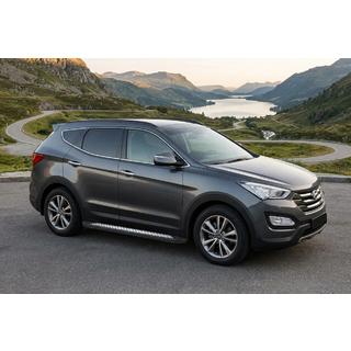 Pedane Laterali New Vision Black (2 pz, Alluminio) Hyundai Santa Fe 3 2012-2018 foto 1