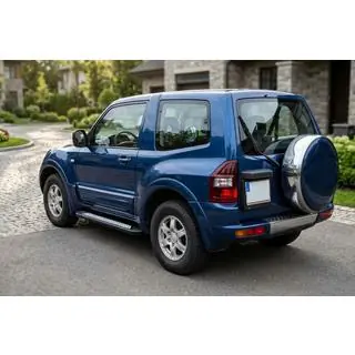 Pedane Laterali New Vision Black (2 pz, Alluminio) Mitsubishi Pajero Wagon III 1999-2006 foto 1