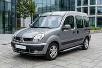 Renault Kangoo 1998-2008 Pedane Laterali New Vision Black (2 pz, Alluminio) foto 1