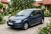 Renault Logan MCV 2005-2013 Pedane Laterali New Vision Black (2 pz, Alluminio) foto 1