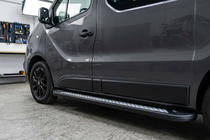 Renault Trafic 2001–2015 Pedane Laterali New Vision Black (2 pz, Alluminio) Passo Lungo foto 1