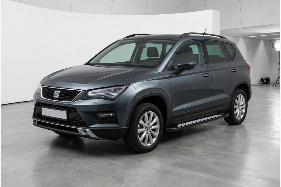 Seat Ateca 2016- Pedane Laterali New Vision Black (2 pz, Alluminio) Image