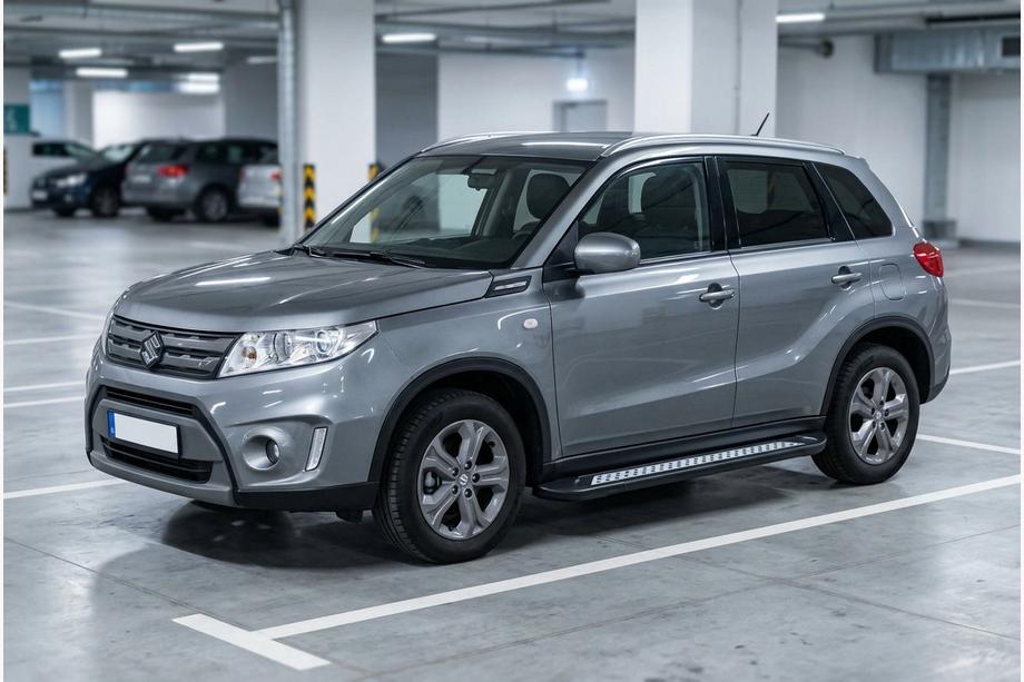 Suzuki Vitara 2015- Pedane Laterali New Vision Black (2 pz, Alluminio) Image