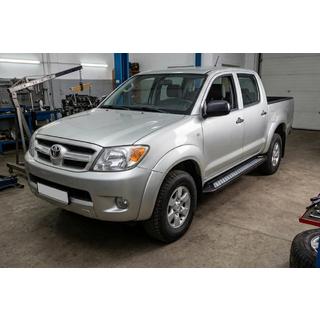Pedane Laterali New Vision Black (2 pz, Alluminio) Toyota Hilux 2006-2015 foto 1