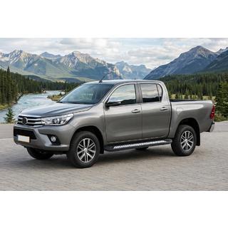 Pedane Laterali New Vision Black (2 pz, Alluminio) Toyota Hilux 2015- foto 1