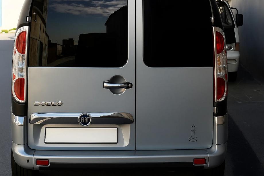 Fiat Doblo I 2005-2010 Coperture Cromate per Fanali Posteriori (2 pz, Acciaio Inox) Carmos - Acciaio Inox Turco Image