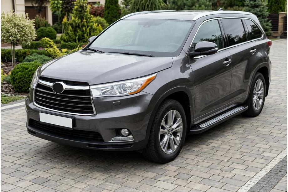 Toyota Highlander 2013-2019 Pedane Laterali New Vision Black (2 pz, Alluminio) Image
