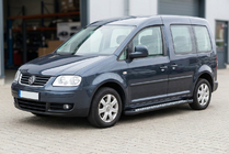 Volkswagen Caddy 2004-2010 Pedane Laterali Vision New Black (2 pz, Alluminio) foto 1