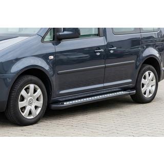 Pedane Laterali New Vision Black (2 pz, Alluminio) Volkswagen Caddy 2010-2015 foto 1