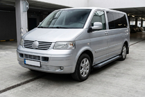 Volkswagen T5 Multivan 2003–2010 Pedane Laterali New Vision Black (2 pz, Alluminio) Passo Lungo foto 1