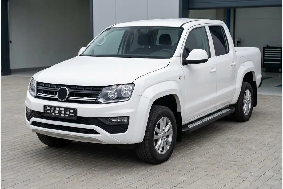 Volkswagen Amarok 2010-2022 Pedane Laterali New Vision Black (2 pz, Alluminio) Image