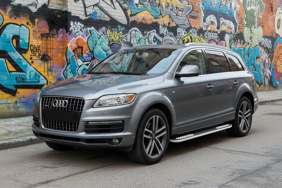 Audi Q7 2005-2015 Pedane Laterali Tayga V2 (2 pz, Alluminio) Foto 1