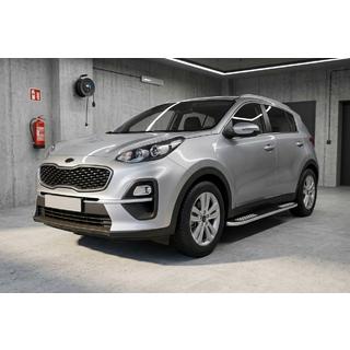Pedane Laterali Tayga V2 (2 pz, Alluminio) Kia Sportage 2015-2021 foto 1