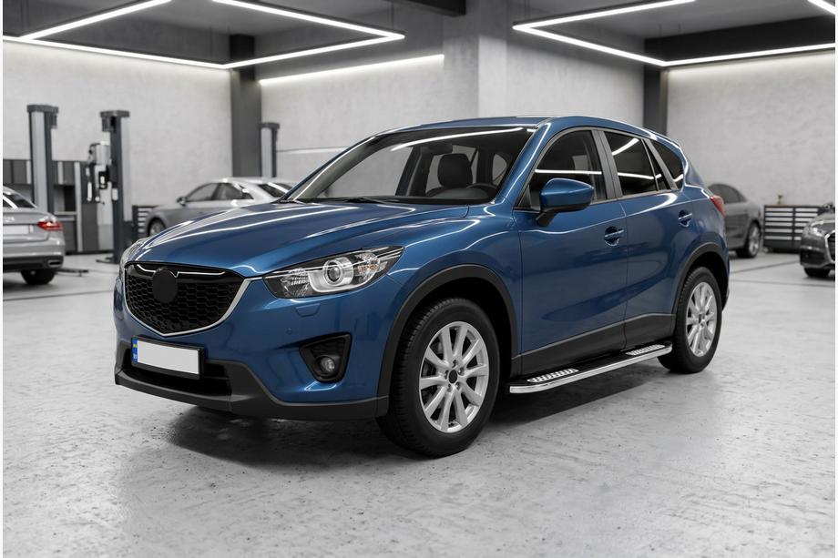 Mazda CX-5 2012-2017 Pedane Laterali Tayga V2 (2 pz, Alluminio) Image