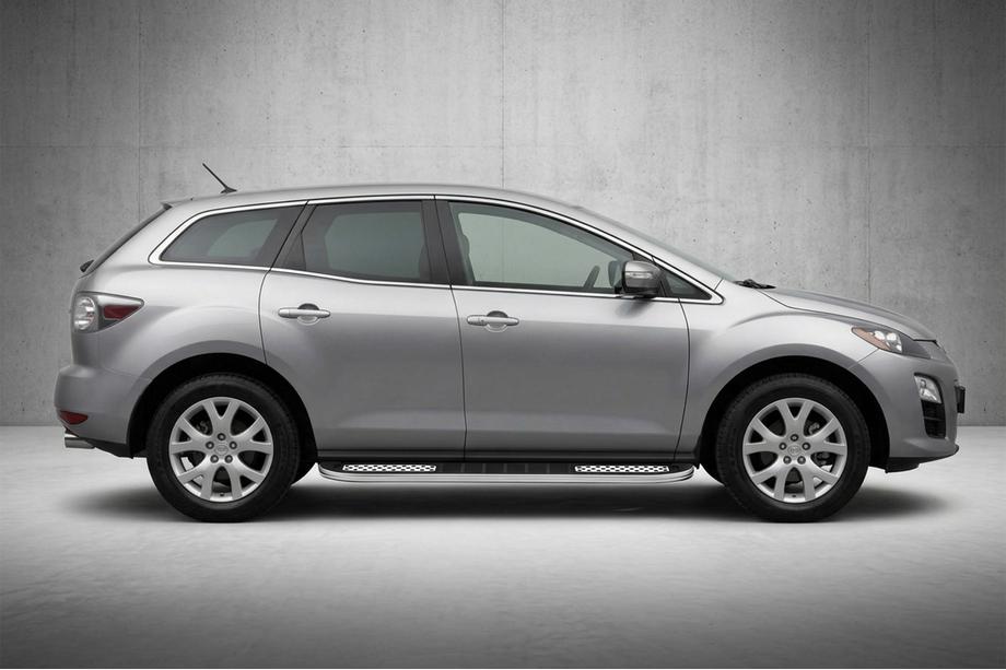 Mazda CX-7 2006-2012 Pedane Laterali Tayga V2 (2 pz, Alluminio) Image