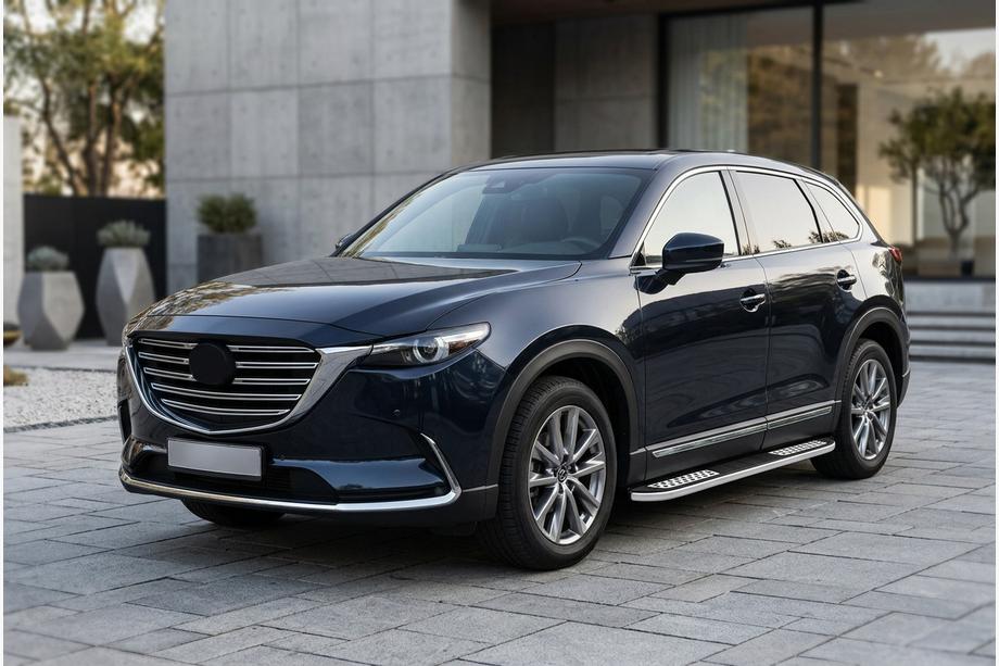 Mazda CX-9 2017- Pedane Laterali Tayga V2 (2 pz, Alluminio) Image