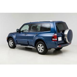 Pedane Laterali Tayga V2 (2 pz, Alluminio) Mitsubishi Pajero Wagon III 1999-2006 foto 1