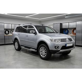 Pedane Laterali Tayga V2 (2 pz, Alluminio) Mitsubishi Pajero Sport 2008-2015 foto 1
