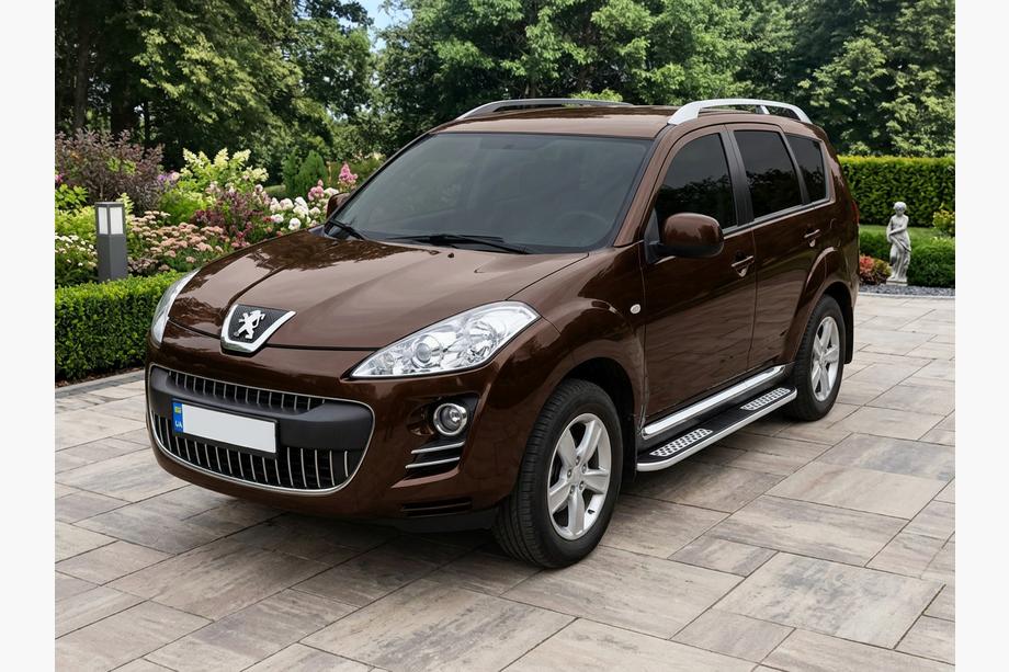 Peugeot 4007 2007-2013 Pedane Laterali Tayga V2 (2 pz, Alluminio) Image