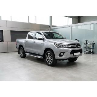 Pedane Laterali Tayga V2 (2 pz, Alluminio) Toyota Hilux 2015- foto 1