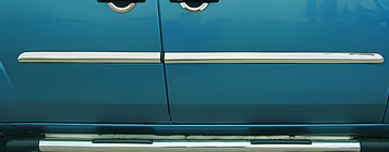 Fiat Doblo I 2001-2005 Modanature porta acciaio inox (4 pz) Carmos - Acciaio Inox Turco foto 1