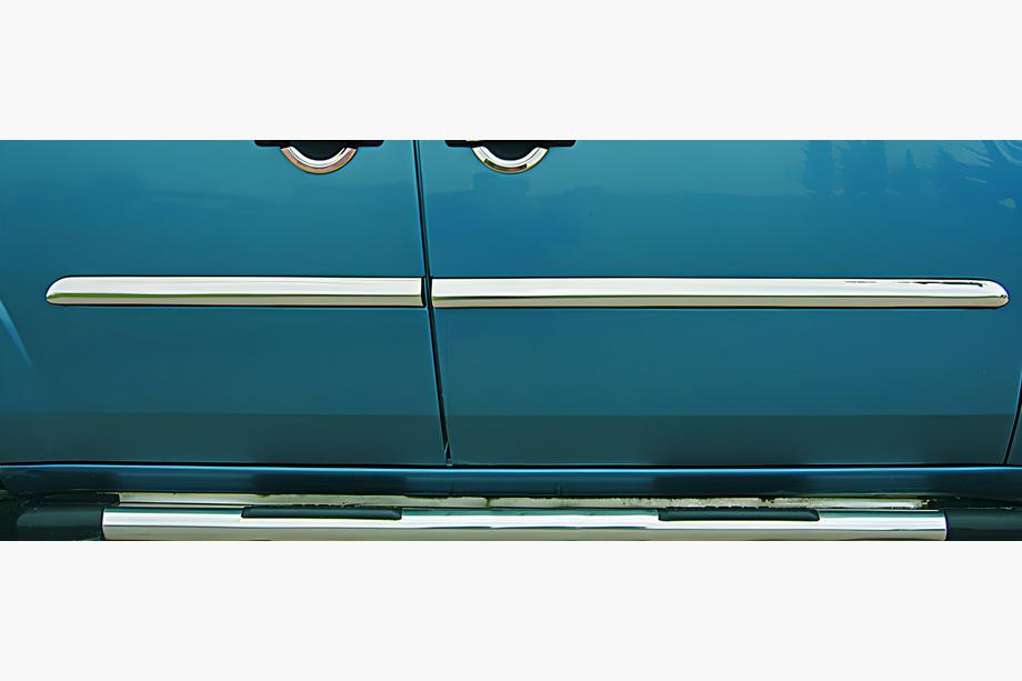 Fiat Doblo I 2001-2005 Modanature porta acciaio inox (4 pz) Carmos - Acciaio Inox Turco Image