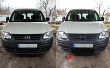Volkswagen Caddy 2004-2010 Copertura invernale per griglia (inferiore) foto 1