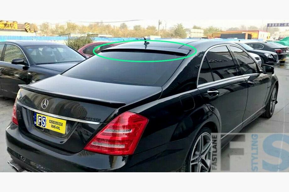 Mercedes S-class W221 2005-2013 Visiera lunotto posteriore (ABS, verniciabile) Image