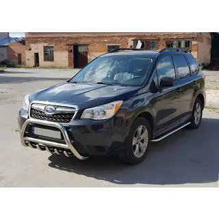 Paraurti Anteriore WT003 (Acciaio Inox) Subaru Forester 2013-2018 foto 2