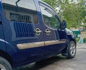 Fiat Doblo I 2005-2010 Modanature Porta Modello Largo (4 pz, Acciaio Inox) Carmos - Acciaio Inox Turco foto 2