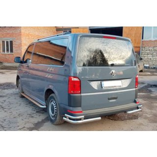 Angolari posteriori AK003-Double (2 pz, acciaio inox) Volkswagen T6 2015-2024 foto 4